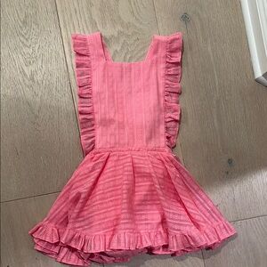 Pink Ruffled Kids Casual Dress